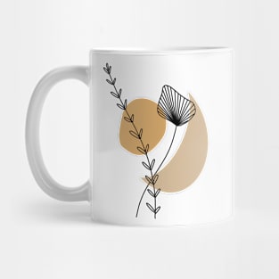 Simple Boho Floral Mug